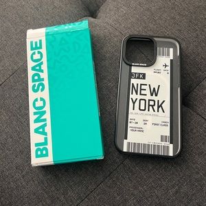 Blanc Space Boarding Pass iPhone 15pro Max Phone Case